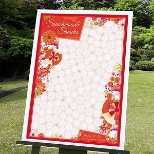 ウェルカムボード 似顔絵 サイズ