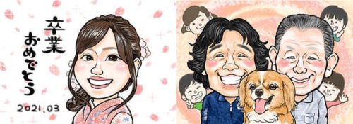 似顔絵師kaiの作品