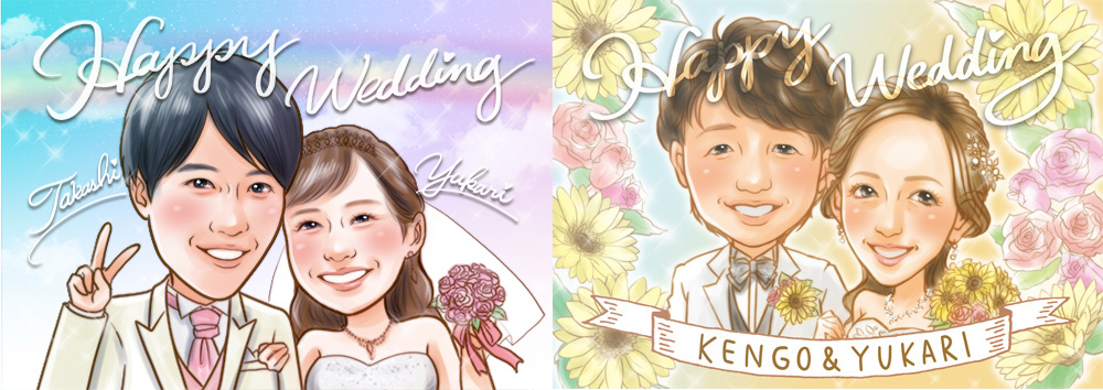 似顔絵師マルの作品