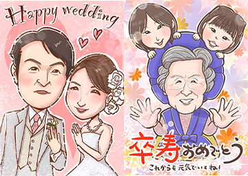 似顔絵師トマトの作品