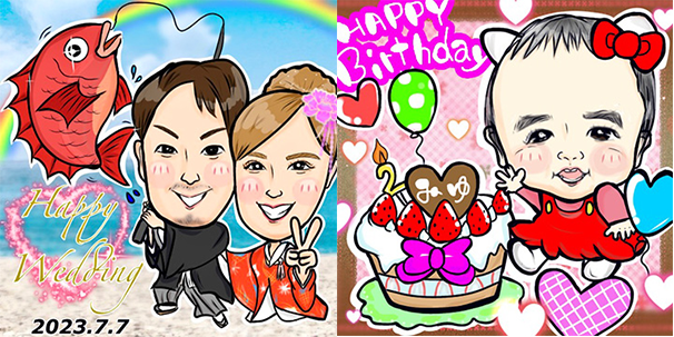 似顔絵師kasumiの作品