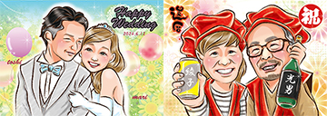 似顔絵師mew mewの作品