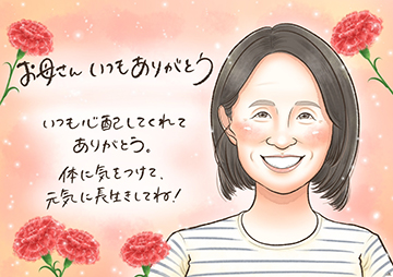 ももの似顔絵