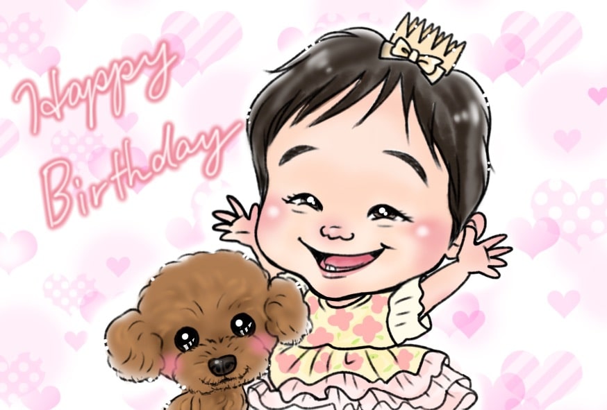 はるてるの似顔絵