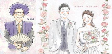 似顔絵師菅生の作品